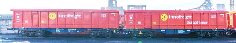 Jägerndorfer JC78800 - H0 - Containertragwagen Innofreight, DB, Ep. VI - Wagen 3